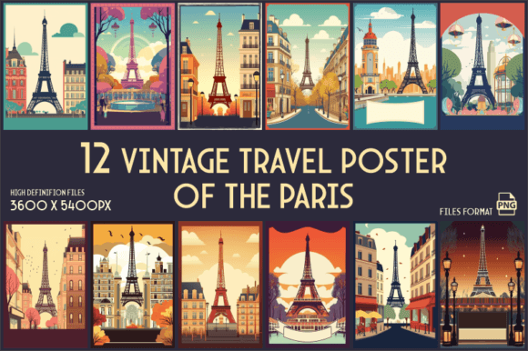 Download Vintage Posters of Eiffel Tower Paris - Eiffel tower Collection