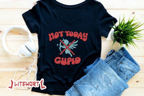 Download Not Today Cupid Groovy Valentine SVG - Valentine svg Collection