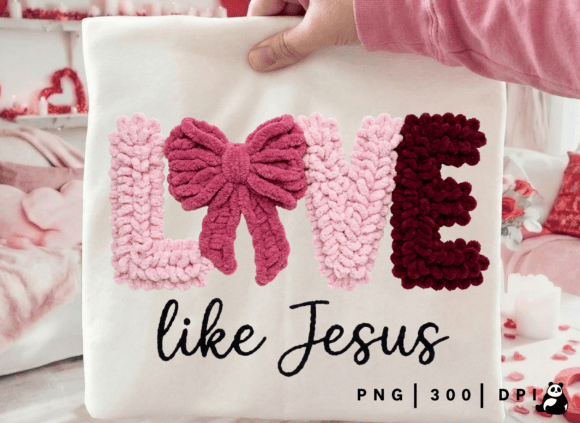 Download Latch Hook Valentine Love Like Jesus PNG - Latch hook valentine Collection