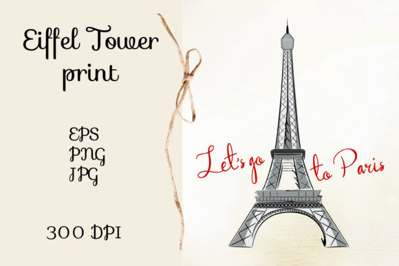 Download Eiffel Tower in Hand Drawn Style, Symbol - Eiffel tower Collection
