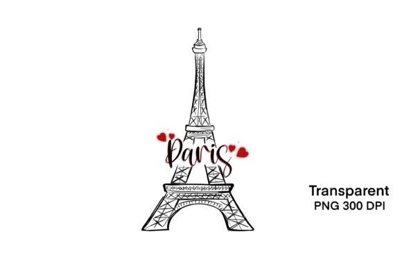 Download Eiffel Tower in Hearts PNG Clipart Paris - Eiffel tower Collection