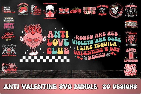 Download Anti Valentine SVG Bundle - Valentine svg Collection