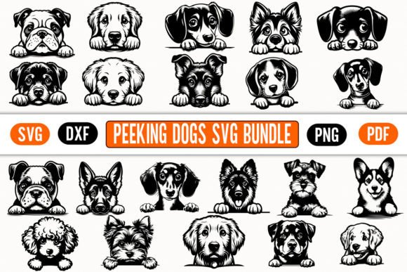 Download 21 PEEKING DOG SVG Silhouette PNG Files - Png files Collection