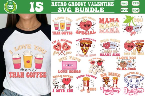 Download Retro Groovy Valentine SVG Bundle - Valentine svg Collection