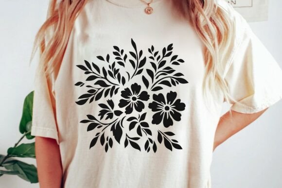Download Stylized Floral Bouquet Silhouette Png - Silhouette png Collection