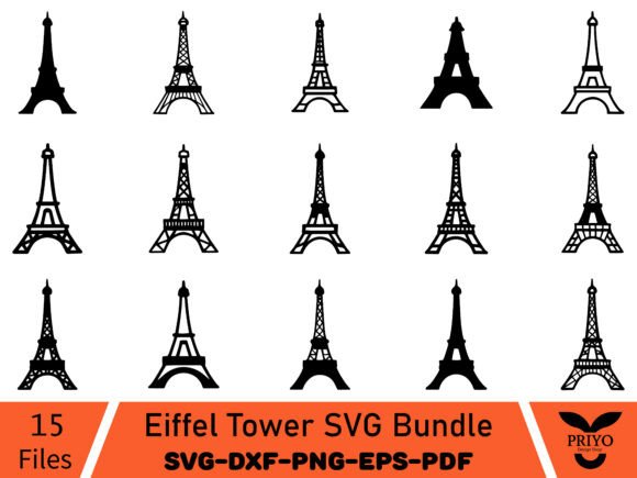 Download Eiffel Tower SVG Bundle - Eiffel tower Collection