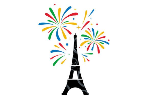 Download EIFFEL TOWER with FIREWORKS for OLYMPIC - Eiffel tower Collection